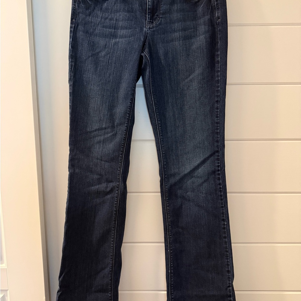 White House Black Market Dark Indigo Boot-Cut Jeans
